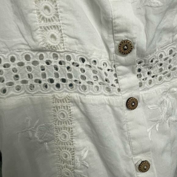House of Harlow X REVOLVE 1960 Della Mini Dress White XS NEW Eyelet Embroidered - Picture 3 of 8
